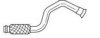 AKS DASIS SG20213 Exhaust Pipe